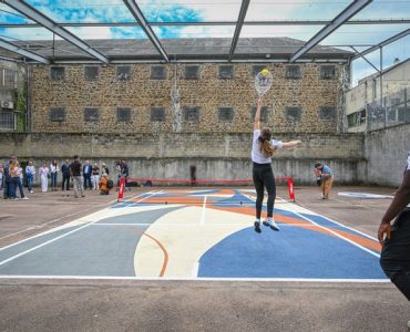 Le premier terrain de tennis de France en prison installé à la maison d'arrêt de Limoges