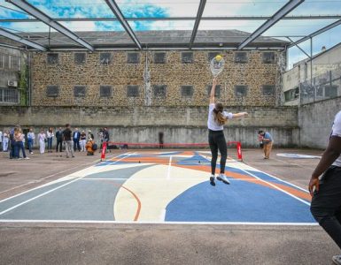 Le premier terrain de tennis de France en prison installé à la maison d'arrêt de Limoges