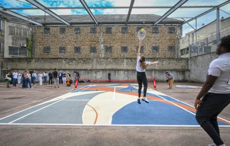 Le premier terrain de tennis de France en prison installé à la maison d'arrêt de Limoges