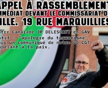 Le secrétaire général de la CGT du Nord placé en garde à vue pour "apologie du terrorisme"