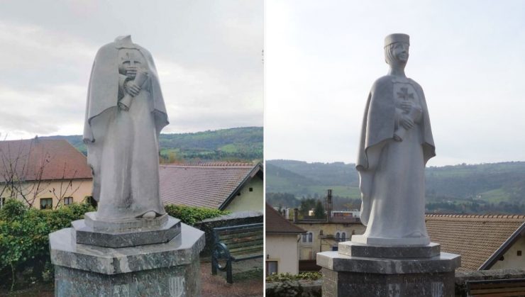 Savoie : la statue de Béatrice de Savoie décapitée aux Échelles, une enquête ouverte