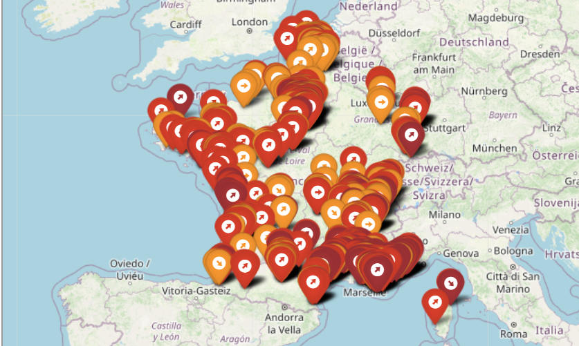 La carte des communes rackettées par l'État pour manque de « mixité sociale  » - Fdesouche