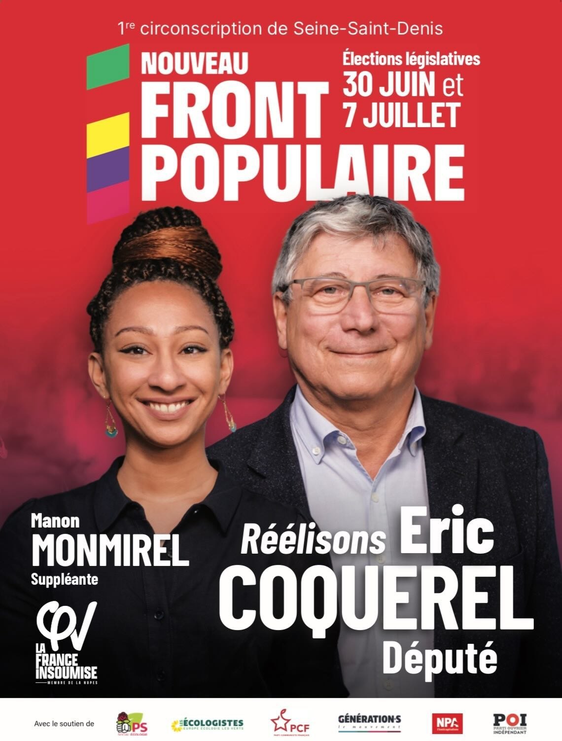 Législatives une plainte déposée contre Manon Monmirel, la suppléante d’Eric Coquerel. Elle