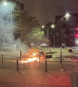 Grande-Synthe : incendies et tirs de mortiers d’artifice lors d’échauffourées
