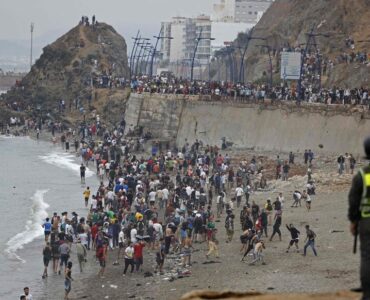 Migrants à la frontière entre le Maroc et Ceuta, le 31 juillet 2026