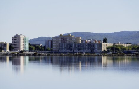 Le quartier de l’île de Thau à Sète, photographié en juillet 2017