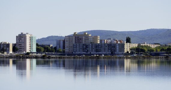Le quartier de l’île de Thau à Sète, photographié en juillet 2017