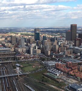 Vue de Johannesburg en 2017