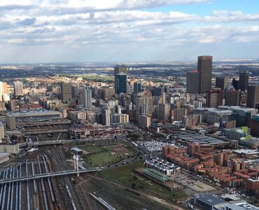 Vue de Johannesburg en 2017