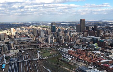 Vue de Johannesburg en 2017