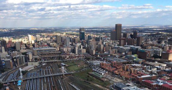 Vue de Johannesburg en 2017