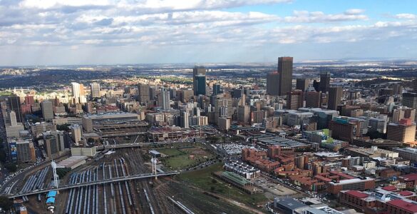 Vue de Johannesburg en 2017