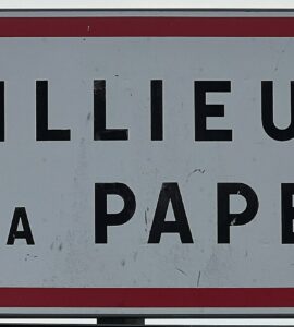 Panneau d’entrée de Rillieux-la-Pape en décembre 2023