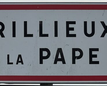 Panneau d’entrée de Rillieux-la-Pape en décembre 2023