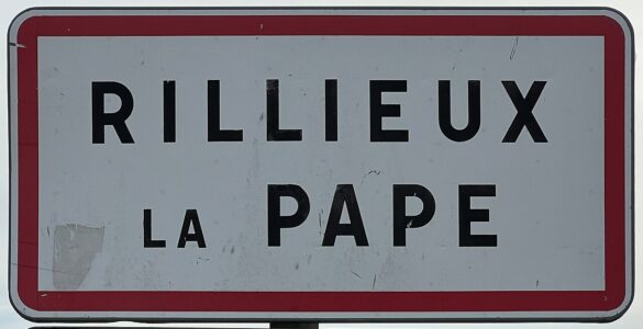 Panneau d’entrée de Rillieux-la-Pape en décembre 2023