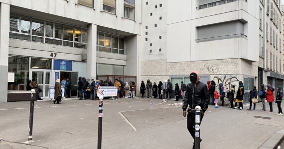 Agence de la CAF à Paris en janvier 2019 — illustration sans lien avec cette affaire