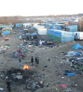 Jungle de Calais en janvier 2016, photo d’illustration sans lien établi avec le patient