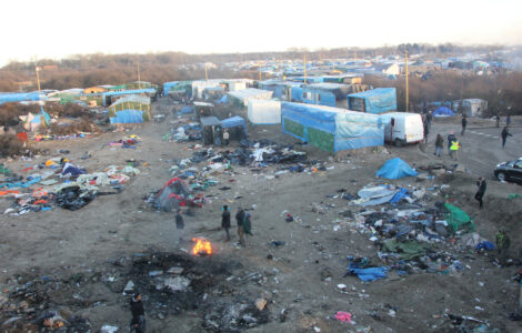 Jungle de Calais en janvier 2016, photo d’illustration sans lien établi avec le patient