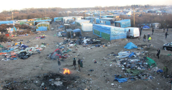 Jungle de Calais en janvier 2016, photo d’illustration sans lien établi avec le patient