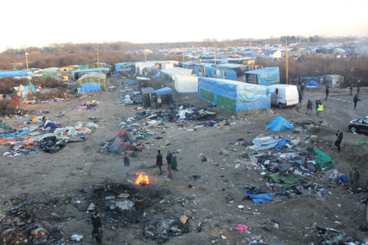 Jungle de Calais en janvier 2016, photo d’illustration sans lien établi avec le patient