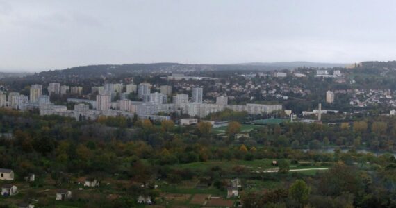 Vue d’ensemble du quartier de la Fontaine d’Ouche à Dijon, photographie d’archives.
