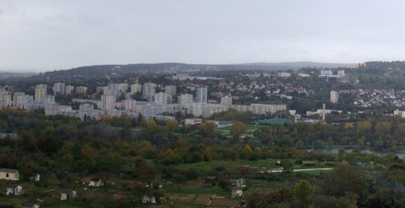 Vue d’ensemble du quartier de la Fontaine d’Ouche à Dijon, photographie d’archives.