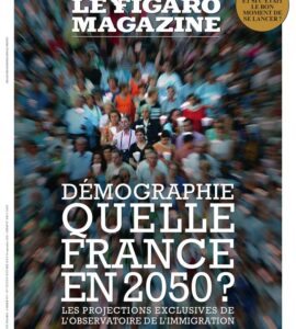 Couverture du Figaro Magazine du 18 septembre 2026 consacrée aux projections démographiques de la France en 2050