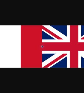 Drapeaux de la France et du Royaume-Uni