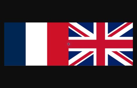 Drapeaux de la France et du Royaume-Uni