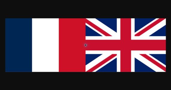 Drapeaux de la France et du Royaume-Uni