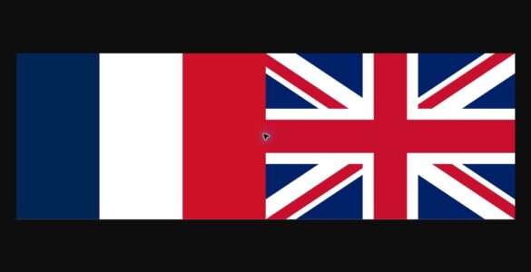 Drapeaux de la France et du Royaume-Uni