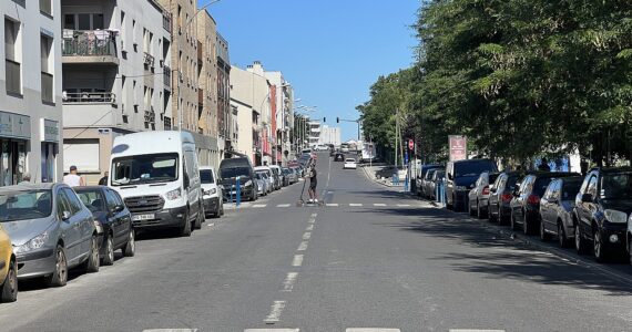 Rue du Landy à Aubervilliers, photographie d’illustration du quartier.