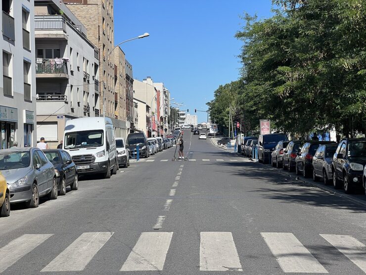 Rue du Landy à Aubervilliers, photographie d’illustration du quartier.