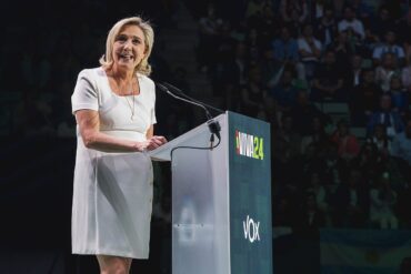 Marine Le Pen lors d’un événement en mai 2024, photographie d’illustration.