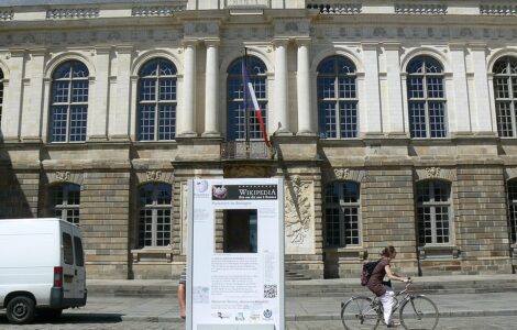 Façade du Parlement de Bretagne à Rennes, photographie de mai 2011.
