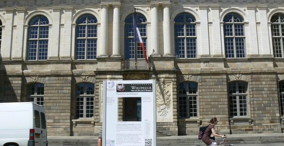 Façade du Parlement de Bretagne à Rennes, photographie de mai 2011.