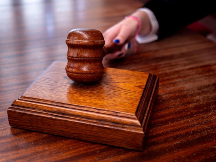 judge s gavel in courtroom setting