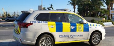 Véhicule de la police portuaire dans le port de Ceuta, photographie d’illustration.
