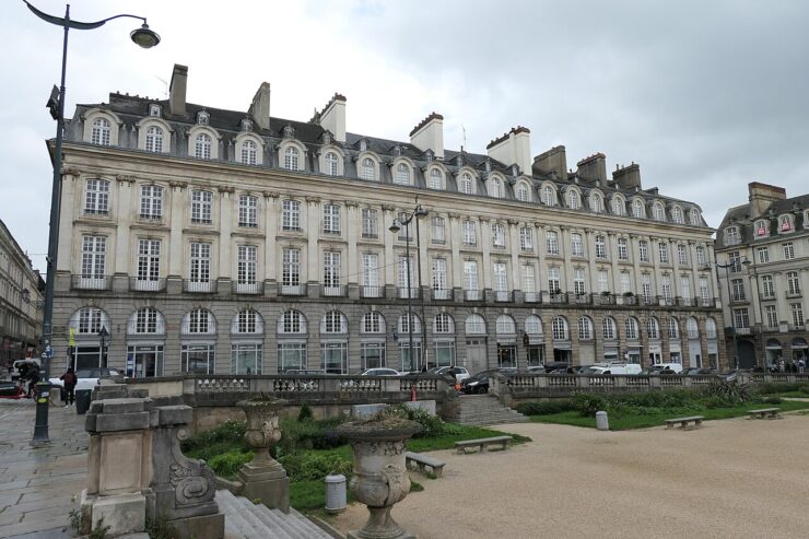 Immeubles de la place du Parlement-de-Bretagne à Rennes.