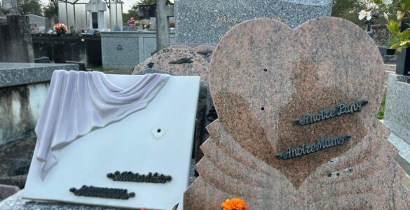 Cimetière d’Ansac-sur-Vienne (Charente), visé par des vols d’ornements funéraires en octobre 2026, photo ICI