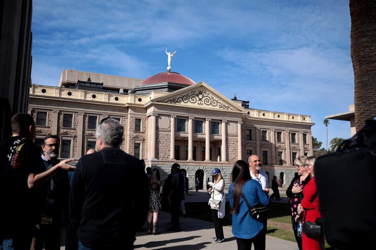 Le Capitole de l’Arizona à Phoenix, photographié le 9 janvier 2023 par Gage Skidmore.