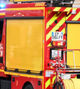 Camion de sapeurs-pompiers à Clermont-Ferrand