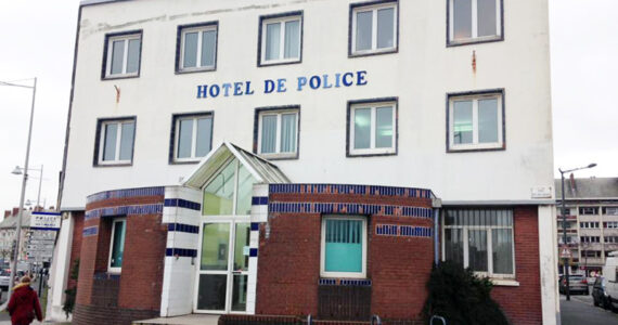 Hôtel de police de Dunkerque, quai des Hollandais. Archives Delta FM.