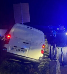 Photo de la gendarmerie du Rhône sur la course-poursuite du 27 octobre 2026