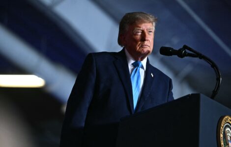 Donald Trump lors d'un meeting aux États-Unis, le 5 octobre 2026