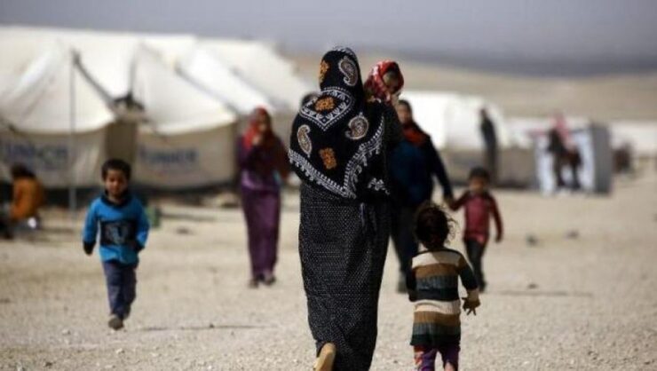 Camp de réfugiés en Syrie, photographie d’illustration publiée par La Dépêche du Midi