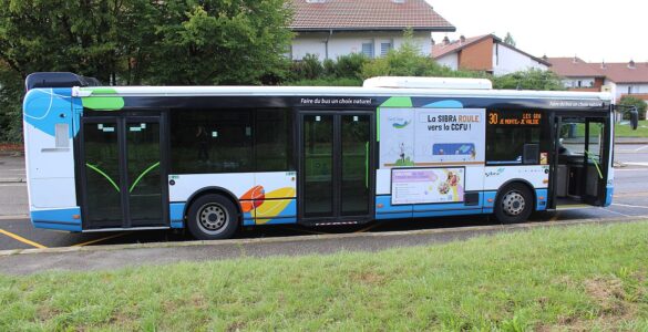 Bus Iveco Urbanway 12 du réseau Sibra à Annecy-le-Vieux