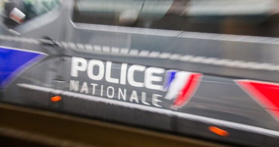 Véhicule de police, illustration de l'incident au lycée Condorcet de Forbach