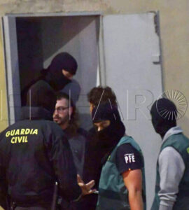 Agents de la Garde civile espagnole lors d'une opération à Ceuta, le 22 octobre 2026