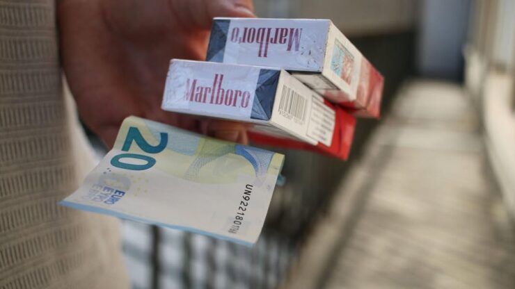 Vente de cigarettes à la sauvette en Île-de-France